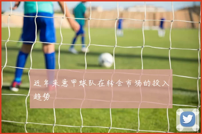 近年来意甲球队在转会市场的投入趋势
