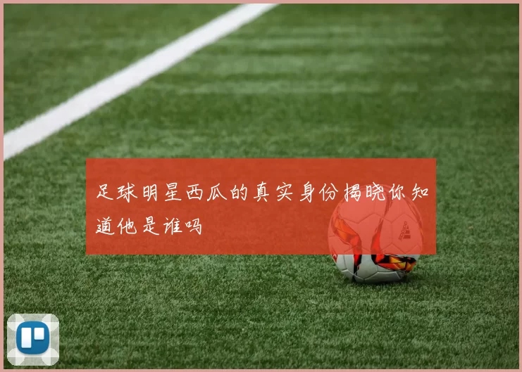 足球明星西瓜的真实身份揭晓你知道他是谁吗